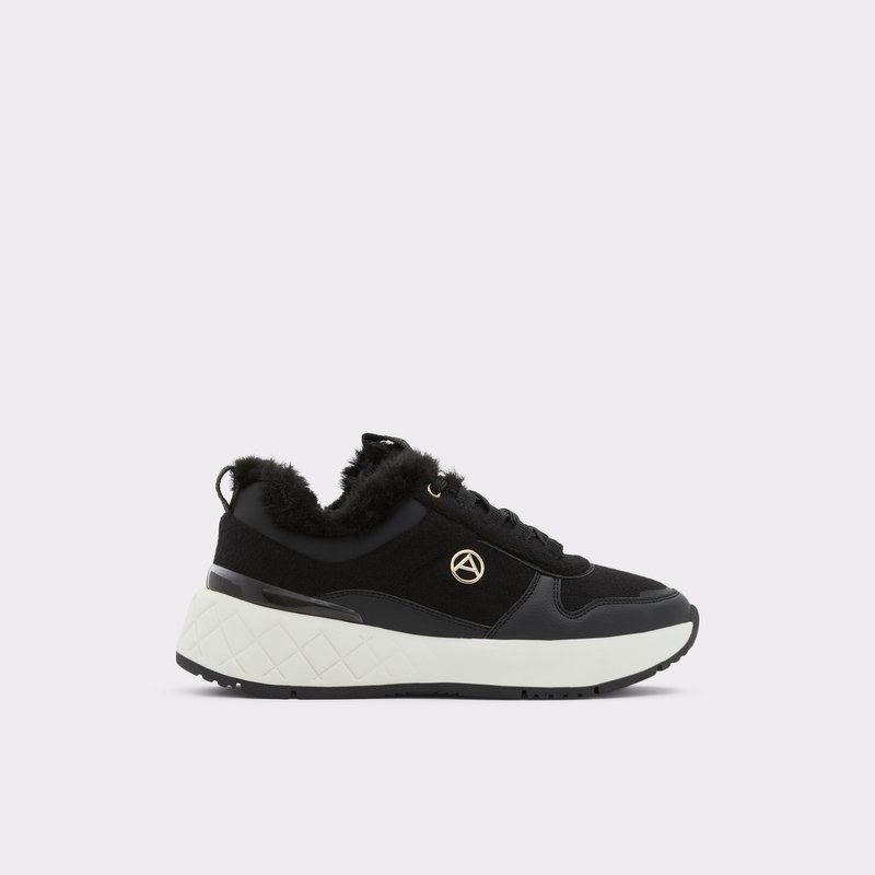 Aldo Citycozy Pizzo Up Scarpe Da Ginnastica Donna Nere | AFCSGRO-14