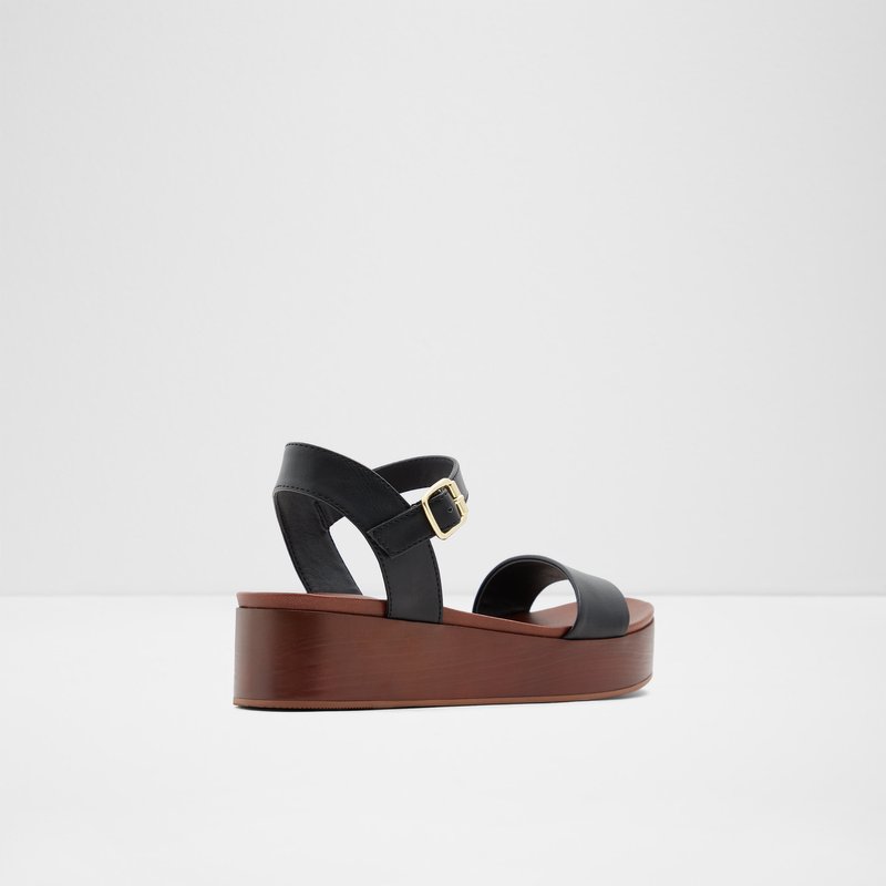 Aldo Cobbswell Sandali con Plateau Donna Nere | EFBQARK-15