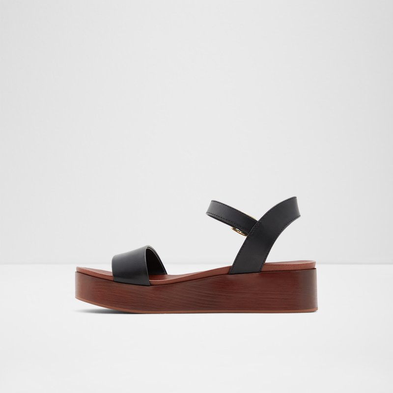 Aldo Cobbswell Sandali con Plateau Donna Nere | EFBQARK-15