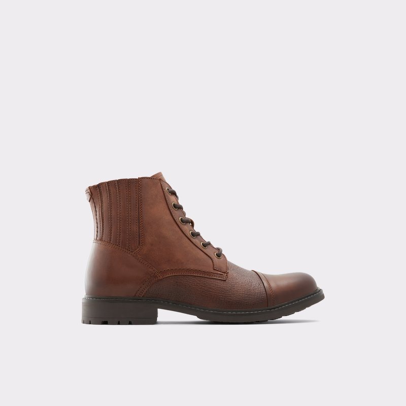 Aldo Croresen Stivali Stringati Uomo Marroni | RIHJBZ-495