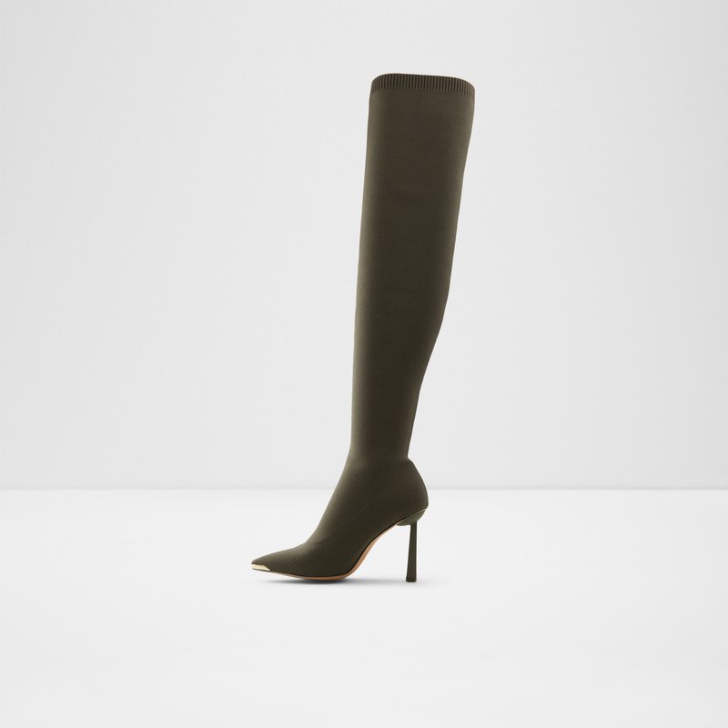 Aldo Crulla Over The Knee-Boots Donna Khaki | MGFEOAC-40