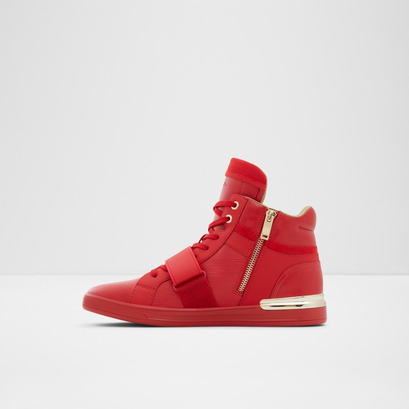 Aldo Gabrieli High Scarpe Da Ginnastica Uomo Rosse | CQUOMV-962