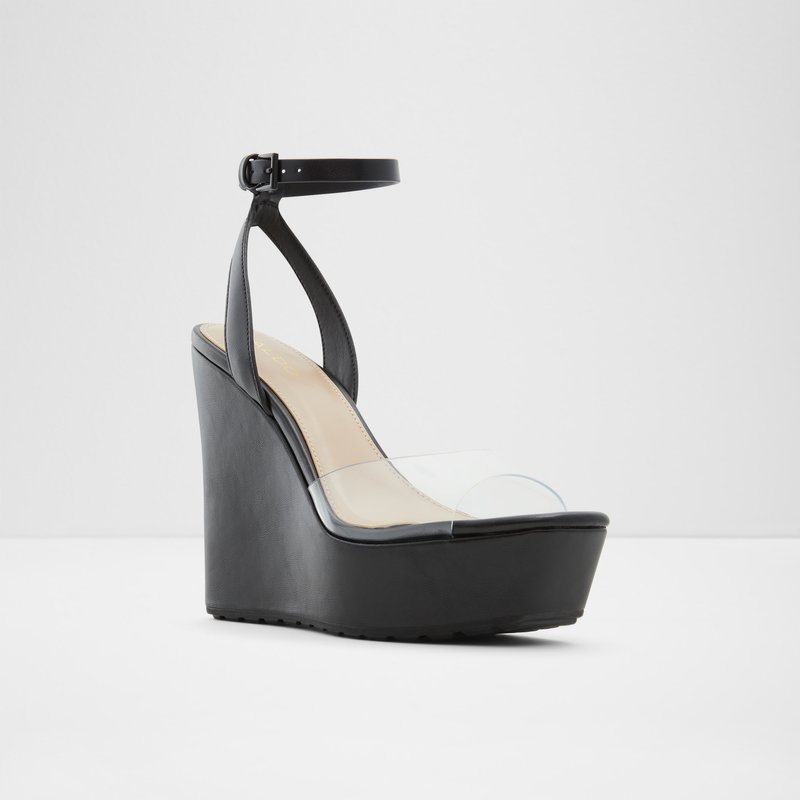 Aldo Verly Sandali con Plateau Donna Nere | MUFXGSE-89