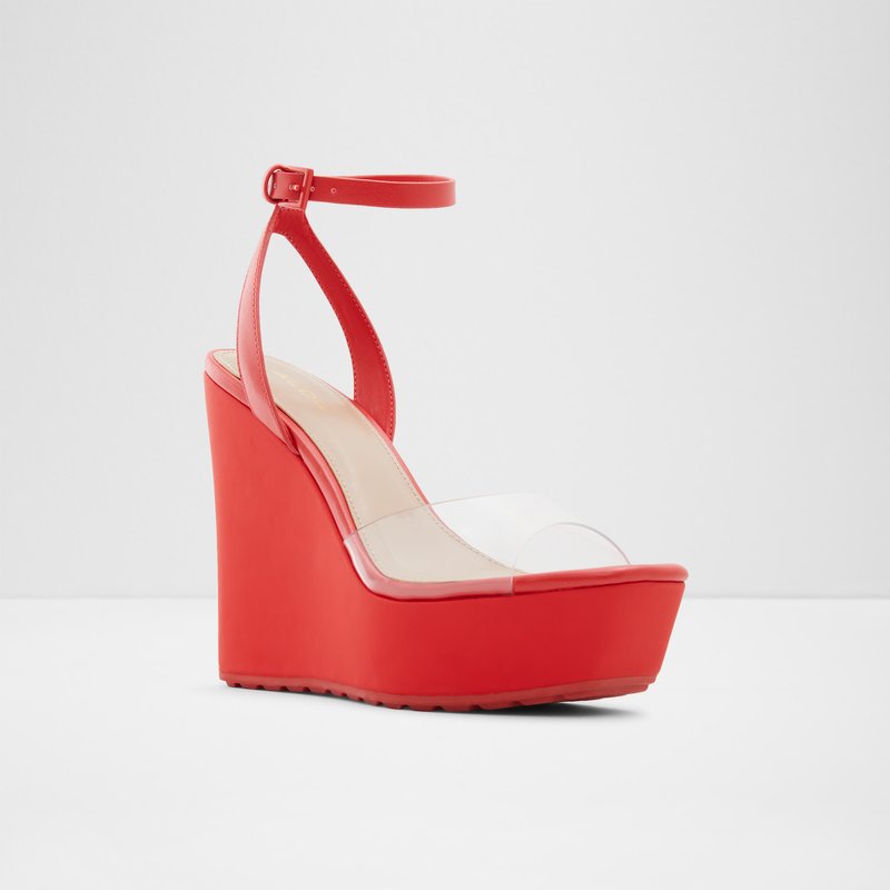 Aldo Verly Sandali con Plateau Donna Rosse | QAYKUPW-85